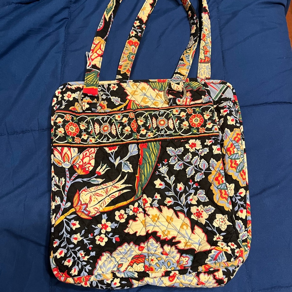 Vera Bradley Black Quilted Tote Bag